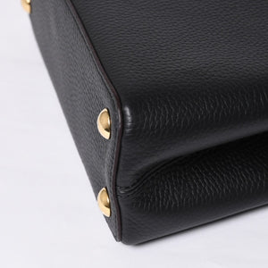 Like new LOUIS VUITTON Capucines BB M94755 2WAY handbag Taurillon leather black used 4a000525