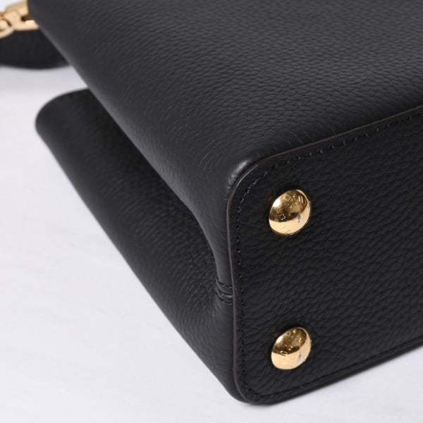 Like new LOUIS VUITTON Capucines BB M94755 2WAY handbag Taurillon leather black used 4a000525