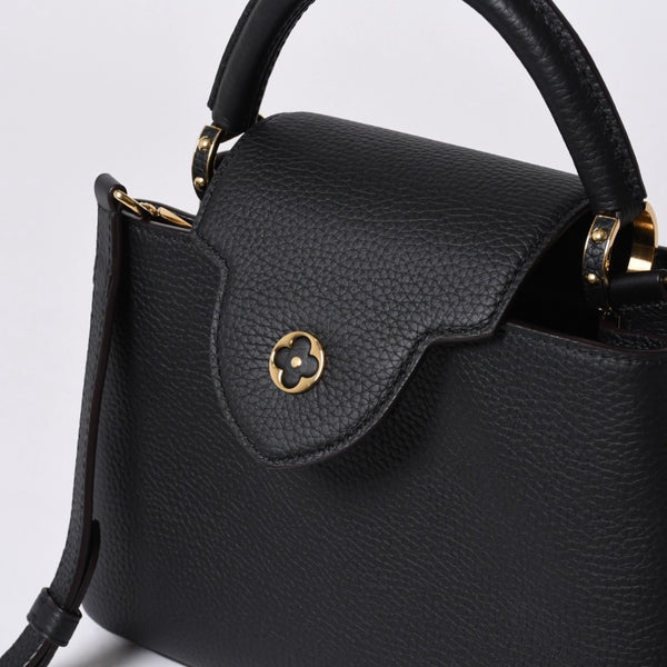 Like new LOUIS VUITTON Capucines BB M94755 2WAY handbag Taurillon leather black used 4a000525