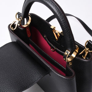 Like new LOUIS VUITTON Capucines BB M94755 2WAY handbag Taurillon leather black used 4a000525