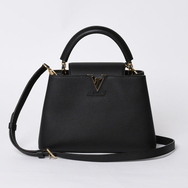 Like new LOUIS VUITTON Capucines BB M94755 2WAY handbag Taurillon leather black used 4a000525
