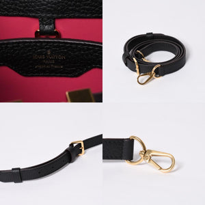 Like new LOUIS VUITTON Capucines BB M94755 2WAY handbag Taurillon leather black used 4a000525