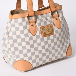 極美品 LOUIS VUITTON ルイヴィトン ハンドバッグ N51207 ハムステッドPM ホワイト ダミエアズール中古 4a000817