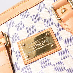 極美品 LOUIS VUITTON ルイヴィトン ハンドバッグ N51207 ハムステッドPM ホワイト ダミエアズール中古 4a000817