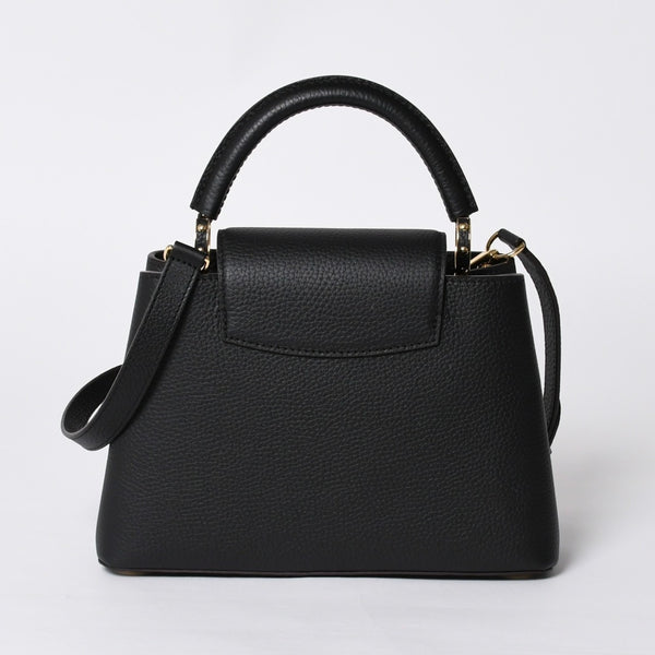 Like new LOUIS VUITTON Capucines BB M94755 2WAY handbag Taurillon leather black used 4a000525