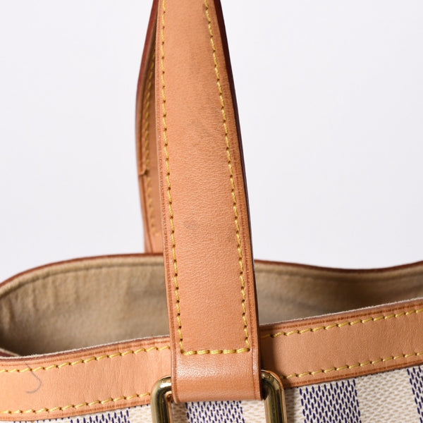 極美品 LOUIS VUITTON ルイヴィトン ハンドバッグ N51207 ハムステッドPM ホワイト ダミエアズール中古 4a000817