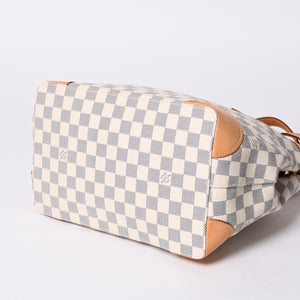 極美品 LOUIS VUITTON ルイヴィトン ハンドバッグ N51207 ハムステッドPM ホワイト ダミエアズール中古 4a000817