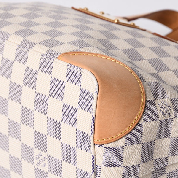 極美品 LOUIS VUITTON ルイヴィトン ハンドバッグ N51207 ハムステッドPM ホワイト ダミエアズール中古 4a000817