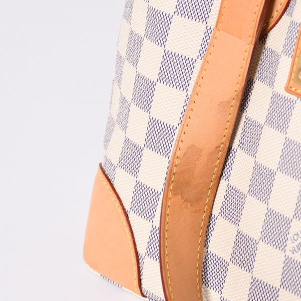 極美品 LOUIS VUITTON ルイヴィトン ハンドバッグ N51207 ハムステッドPM ホワイト ダミエアズール中古 4a000817