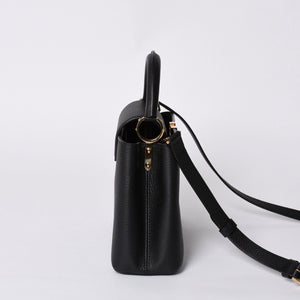 Like new LOUIS VUITTON Capucines BB M94755 2WAY handbag Taurillon leather black used 4a000525