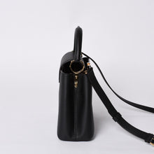 画像をギャラリービューアに読み込む, 新品同様 LOUIS VUITTON ルイヴィトン カプシーヌBB M94755 2WAY ハンドバッグ トリヨンレザー ブラック 中古 4a000525