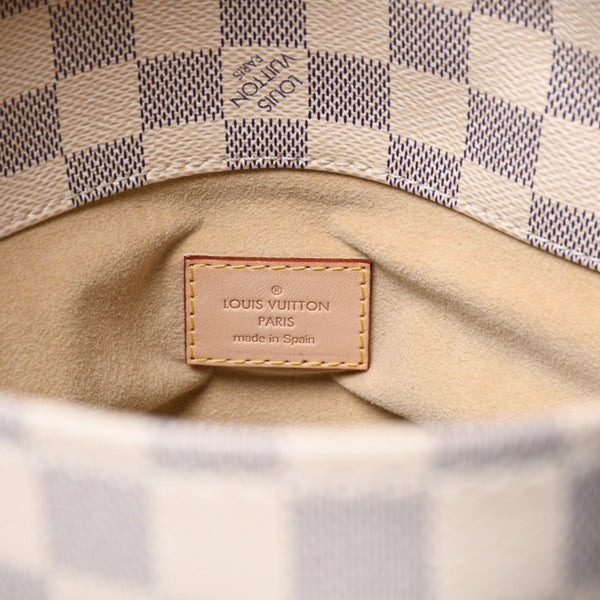 Very good condition LOUIS VUITTON Artzi MM one shoulder bag N41174 Damier Azur white gray gold hardware used 4a000408