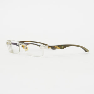 MERCEDES MAYBACH Mercedes Maybach THE ARTIST Ⅲ Rimless Glasses Prescription P-HB-Z25 Size 56□18-140 Wood Temple Good Condition Used 4a000551