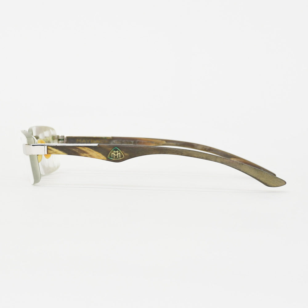 MERCEDES MAYBACH Mercedes Maybach THE ARTIST Ⅲ Rimless Glasses Prescription P-HB-Z25 Size 56□18-140 Wood Temple Good Condition Used 4a000551