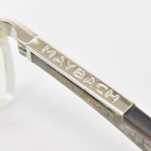 MERCEDES MAYBACH Mercedes Maybach THE ARTIST Ⅲ Rimless Glasses Prescription P-HB-Z25 Size 56□18-140 Wood Temple Good Condition Used 4a000551