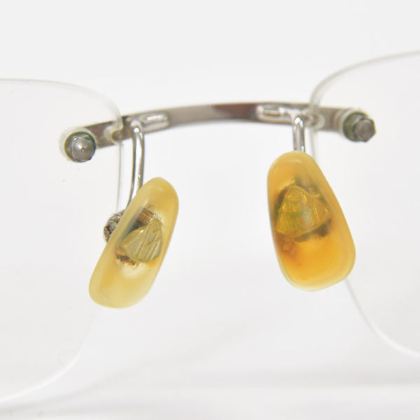 MERCEDES MAYBACH Mercedes Maybach THE ARTIST Ⅲ Rimless Glasses Prescription P-HB-Z25 Size 56□18-140 Wood Temple Good Condition Used 4a000551