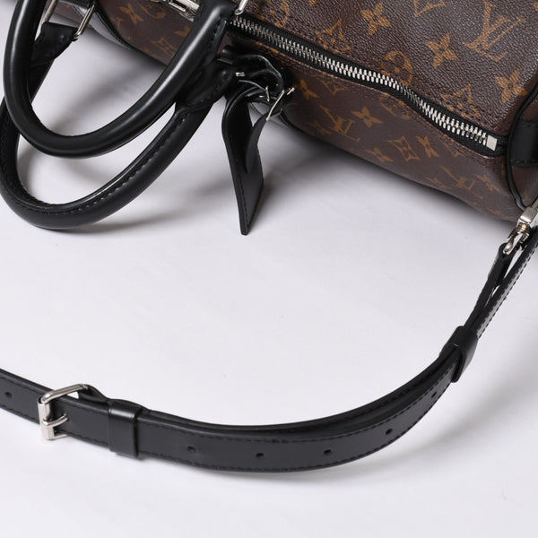 Very good condition LOUIS VUITTON Keepall Bandouliere 45 Boston bag M56711 Monogram Macassar Brown Used 4a000361