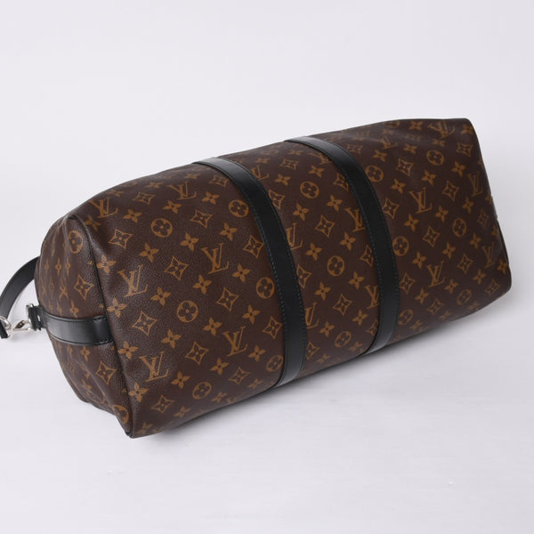 Very good condition LOUIS VUITTON Keepall Bandouliere 45 Boston bag M56711 Monogram Macassar Brown Used 4a000361