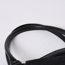 画像をギャラリービューアに読み込む, 極美品 GUCCI グッチ ハンドバッグ 2968335 520981 GGキャンバス レザー ブラック ゴールド金具 中古 4a000218