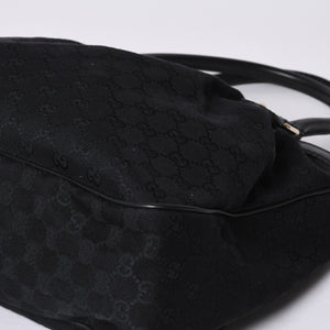 Very good condition GUCCI Gucci handbag 2968335 520981 GG canvas leather black gold hardware used 4a000218