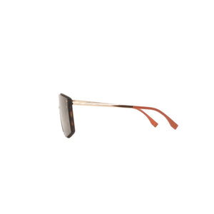 極美品 FENDI フェンディ Sunglasses サングラス M0076 FFロゴ Black ブラック Gold ゴールド 中古 4a000332