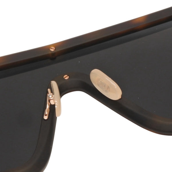 極美品 FENDI フェンディ Sunglasses サングラス M0076 FFロゴ Black ブラック Gold ゴールド 中古 4a000332