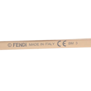 極美品 FENDI フェンディ Sunglasses サングラス M0076 FFロゴ Black ブラック Gold ゴールド 中古 4a000332