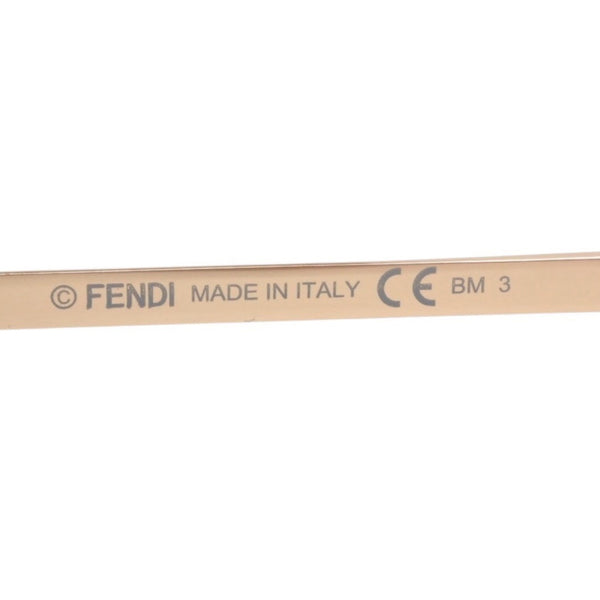 極美品 FENDI フェンディ Sunglasses サングラス M0076 FFロゴ Black ブラック Gold ゴールド 中古 4a000332