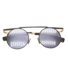 画像をギャラリービューアに読み込む, 極美品 Yohji Yamamoto ヨウジヤマモト YY7023 Sunglasses サングラス Black Gold ブラック ゴールド 49□22 145 中古 4a000336