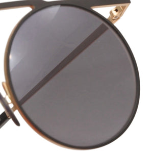 極美品 Yohji Yamamoto ヨウジヤマモト YY7023 Sunglasses サングラス Black Gold ブラック ゴールド 49□22 145 中古 4a000336
