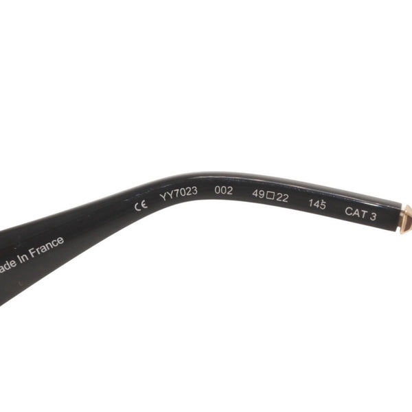 極美品 Yohji Yamamoto ヨウジヤマモト YY7023 Sunglasses サングラス Black Gold ブラック ゴールド 49□22 145 中古 4a000336