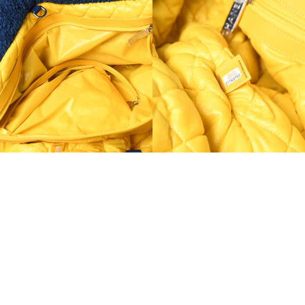 Very good condition CHANEL Pharrell Williams Coco Cocoon tote bag large size 27 series blue pile used 4a000576