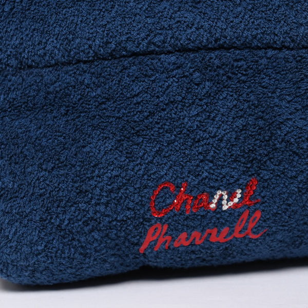 Very good condition CHANEL Pharrell Williams Coco Cocoon tote bag large size 27 series blue pile used 4a000576