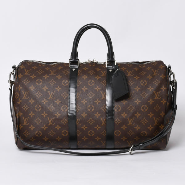 Very good condition LOUIS VUITTON Keepall Bandouliere 45 Boston bag M56711 Monogram Macassar Brown Used 4a000361