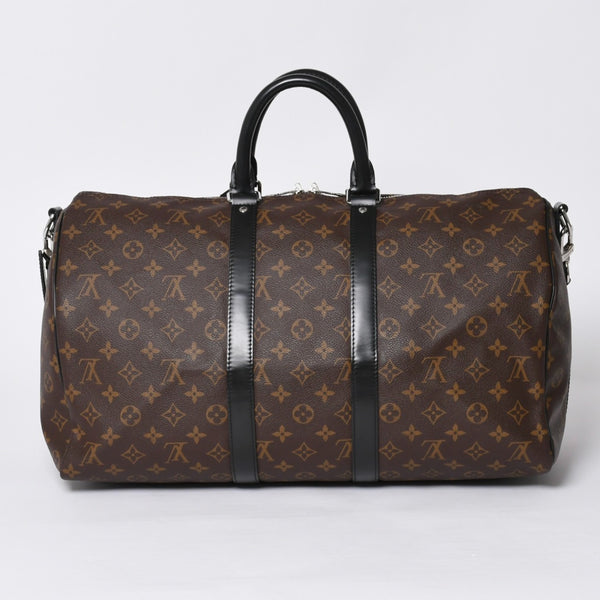 Very good condition LOUIS VUITTON Keepall Bandouliere 45 Boston bag M56711 Monogram Macassar Brown Used 4a000361