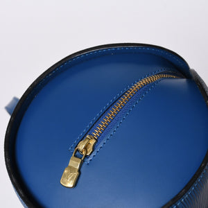 LOUIS VUITTON Handbag Papillon Souflot Epi Blue M52225 Good Condition Used 4a000174