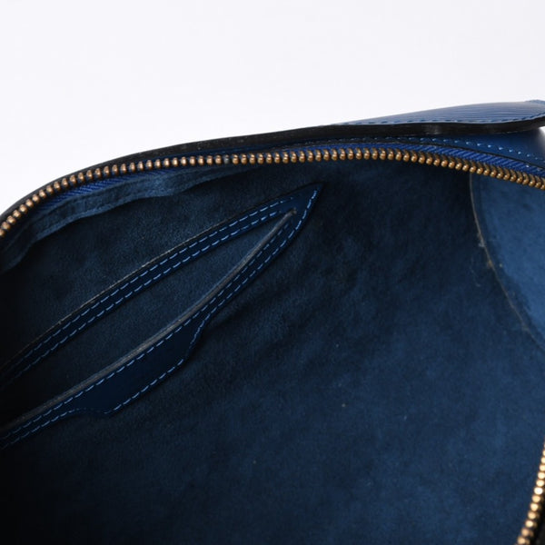 LOUIS VUITTON Handbag Papillon Souflot Epi Blue M52225 Good Condition Used 4a000174
