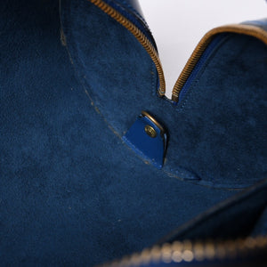 LOUIS VUITTON Handbag Papillon Souflot Epi Blue M52225 Good Condition Used 4a000174