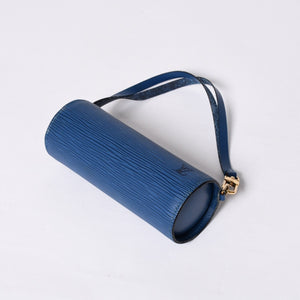 LOUIS VUITTON Handbag Papillon Souflot Epi Blue M52225 Good Condition Used 4a000174