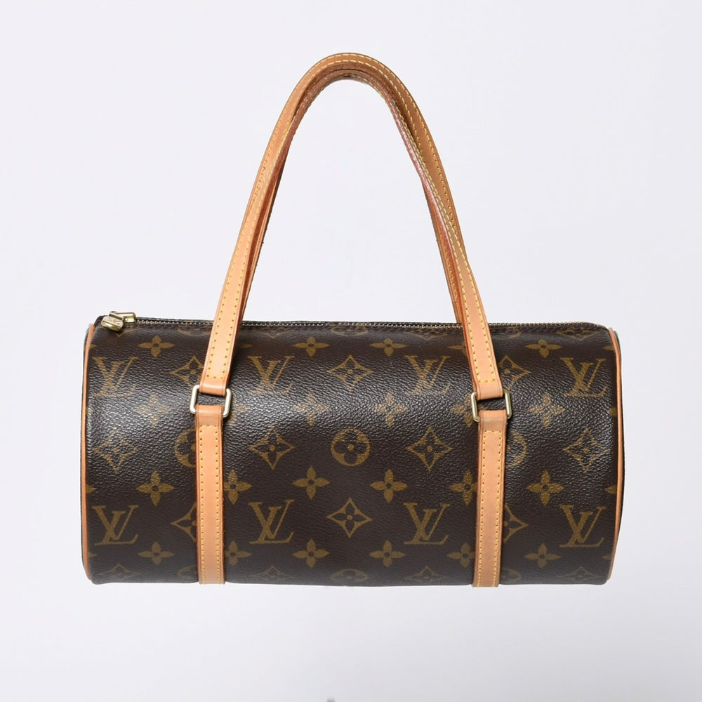 LOUIS VUITTON ルイヴィトン パピヨン26 ハンドバッグ M51386 モノグラム PVC レザー ブラウン ゴールド金具 美品 中古 4a000359