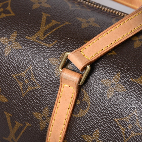 LOUIS VUITTON ルイヴィトン パピヨン26 ハンドバッグ M51386 モノグラム PVC レザー ブラウン ゴールド金具 美品 中古 4a000359
