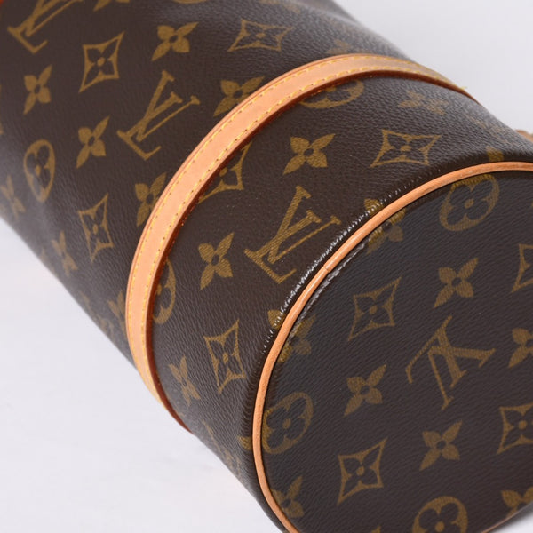 LOUIS VUITTON ルイヴィトン パピヨン26 ハンドバッグ M51386 モノグラム PVC レザー ブラウン ゴールド金具 美品 中古 4a000359
