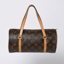 画像をギャラリービューアに読み込む, LOUIS VUITTON ルイヴィトン パピヨン26 ハンドバッグ M51386 モノグラム PVC レザー ブラウン ゴールド金具 美品 中古 4a000366