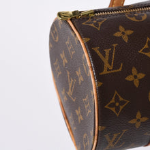 画像をギャラリービューアに読み込む, LOUIS VUITTON ルイヴィトン パピヨン26 ハンドバッグ M51386 モノグラム PVC レザー ブラウン ゴールド金具 美品 中古 4a000366
