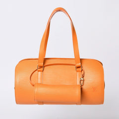 新品未使用 LOUIS VUITTON ルイヴィトン スフロ ハンドバッグ M5222H エピ レザー オレンジ ゴールド金具 中古 4a000413
