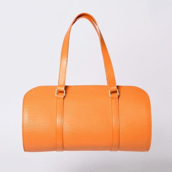 新品未使用 LOUIS VUITTON ルイヴィトン スフロ ハンドバッグ M5222H エピ レザー オレンジ ゴールド金具 中古 4a000413