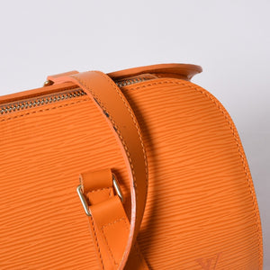 新品未使用 LOUIS VUITTON ルイヴィトン スフロ ハンドバッグ M5222H エピ レザー オレンジ ゴールド金具 中古 4a000413