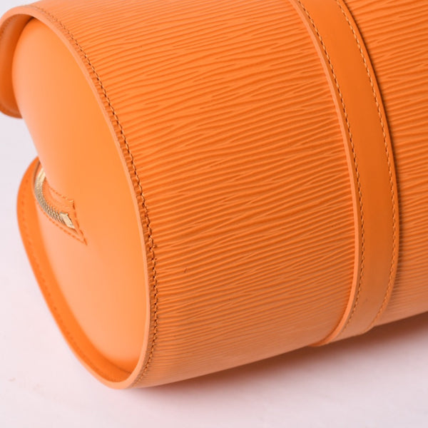 新品未使用 LOUIS VUITTON ルイヴィトン スフロ ハンドバッグ M5222H エピ レザー オレンジ ゴールド金具 中古 4a000413