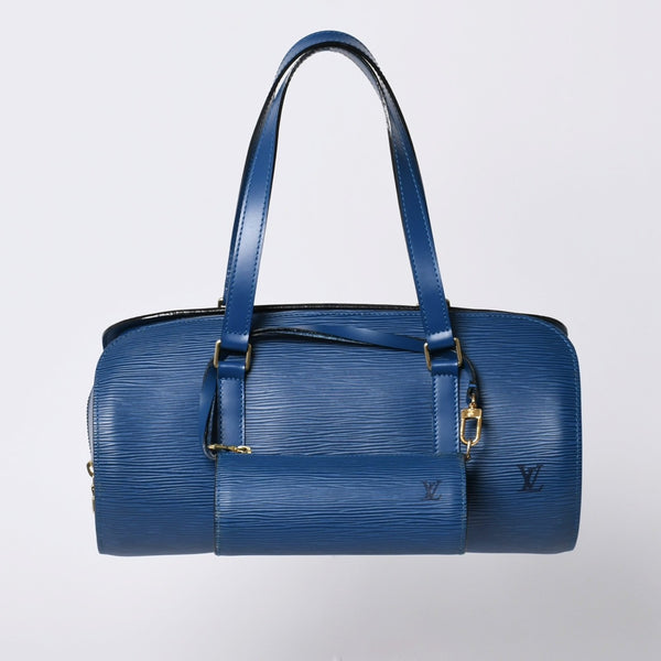 LOUIS VUITTON Handbag Papillon Souflot Epi Blue M52225 Good Condition Used 4a000174