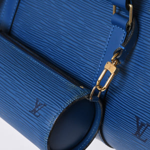 LOUIS VUITTON Handbag Papillon Souflot Epi Blue M52225 Good Condition Used 4a000174